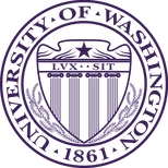 A picture of the seal of the University of Washington, in the city of Seattle. 