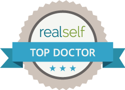 Picture of realself top doctor award. 